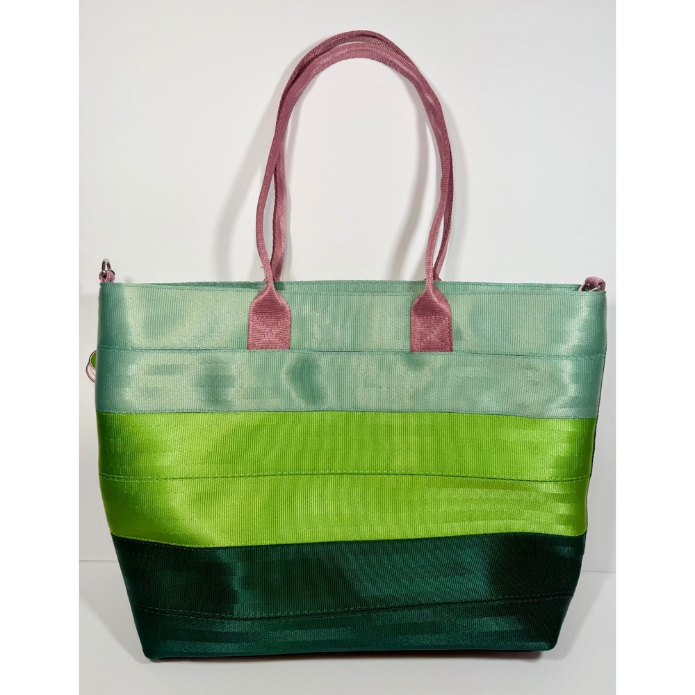 NWT Harveys Seatbelt Bag Love Me So Matcha Medium Streamline Tote MST Green Pink - Picture 3 of 13